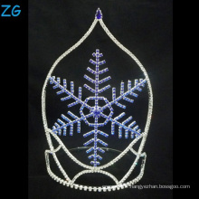 Design de mode Blue Snowflake Tiara Christmas Crown